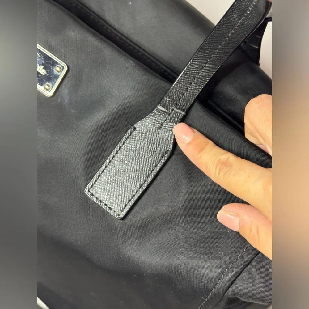 Kate Spade Blake Avenue Solid Black Nylon Kaylie Baby Travel Diaper Tote Bag